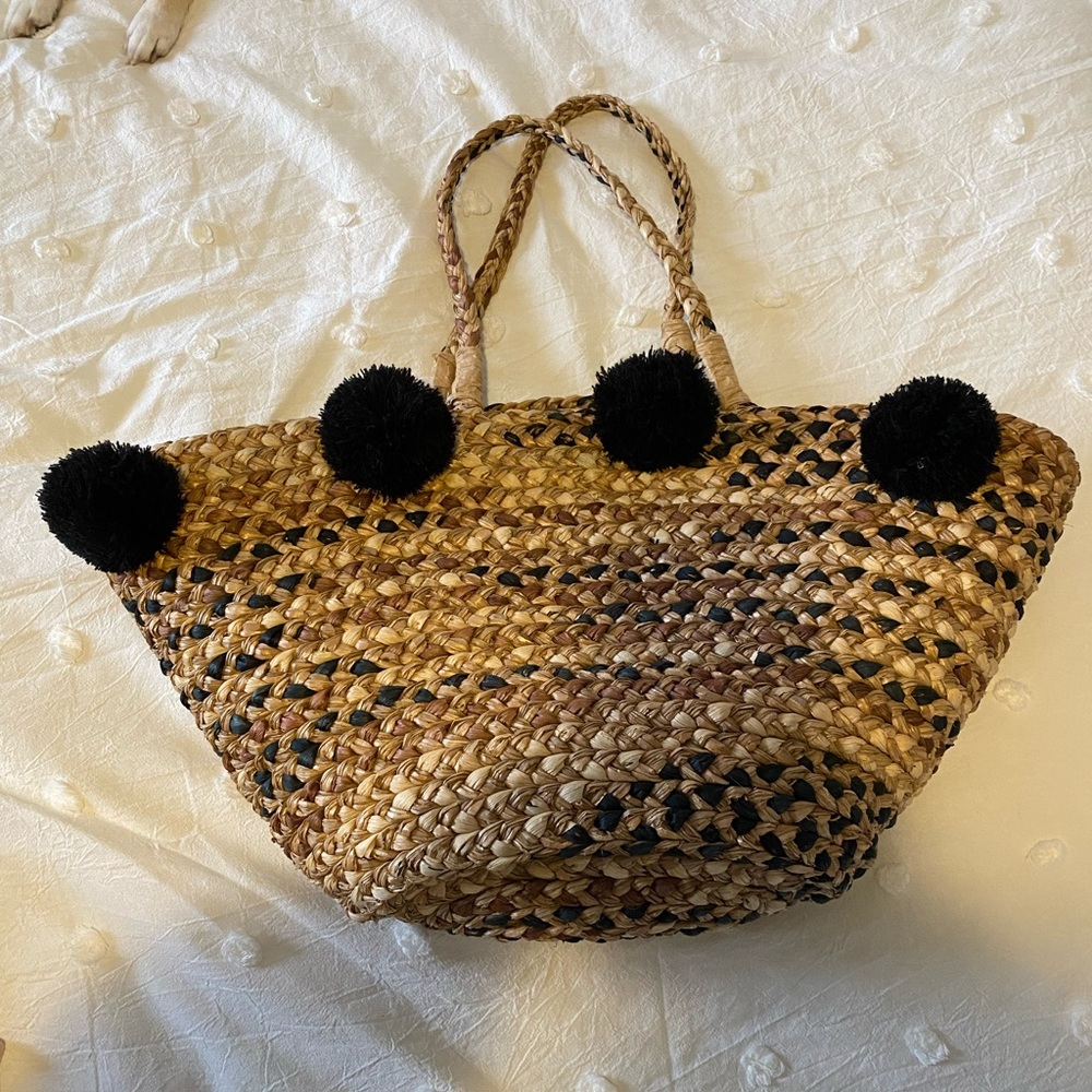Large beach bag basket
